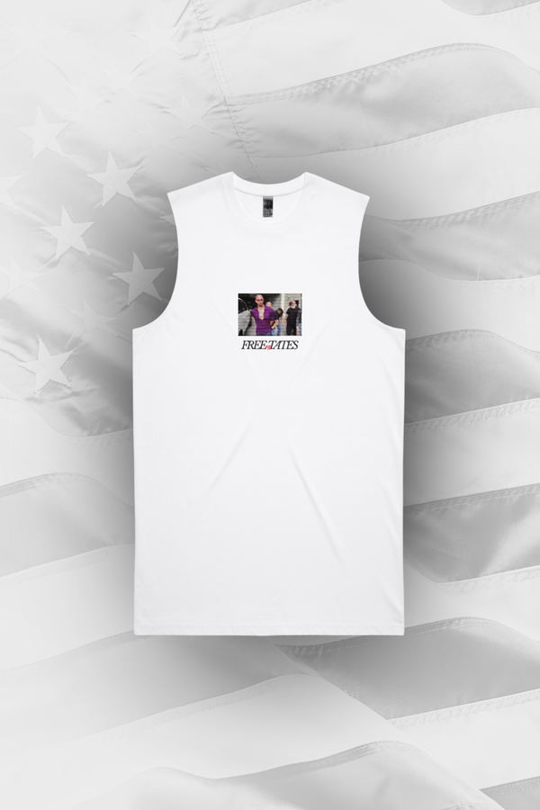Free The Tates Vest White