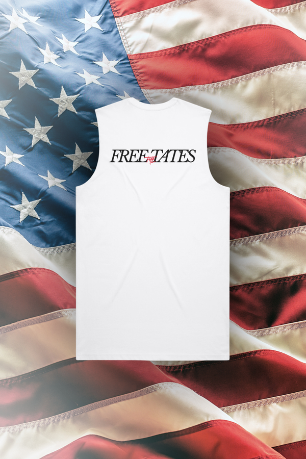 Free The Tates Vest White