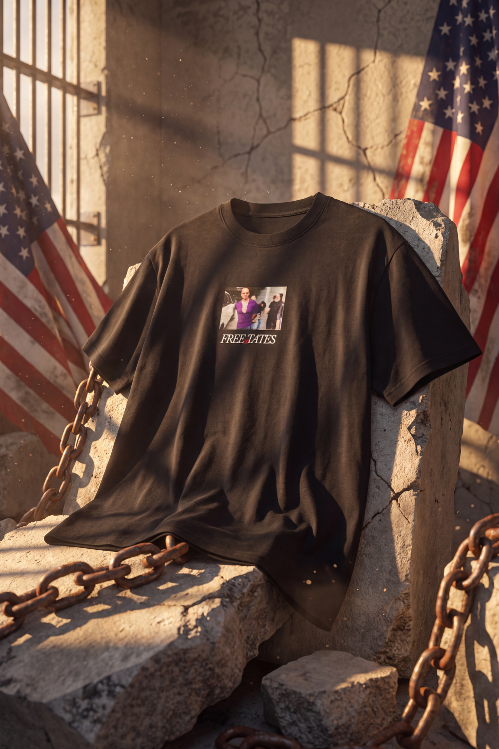 Free The Tates Tee Black