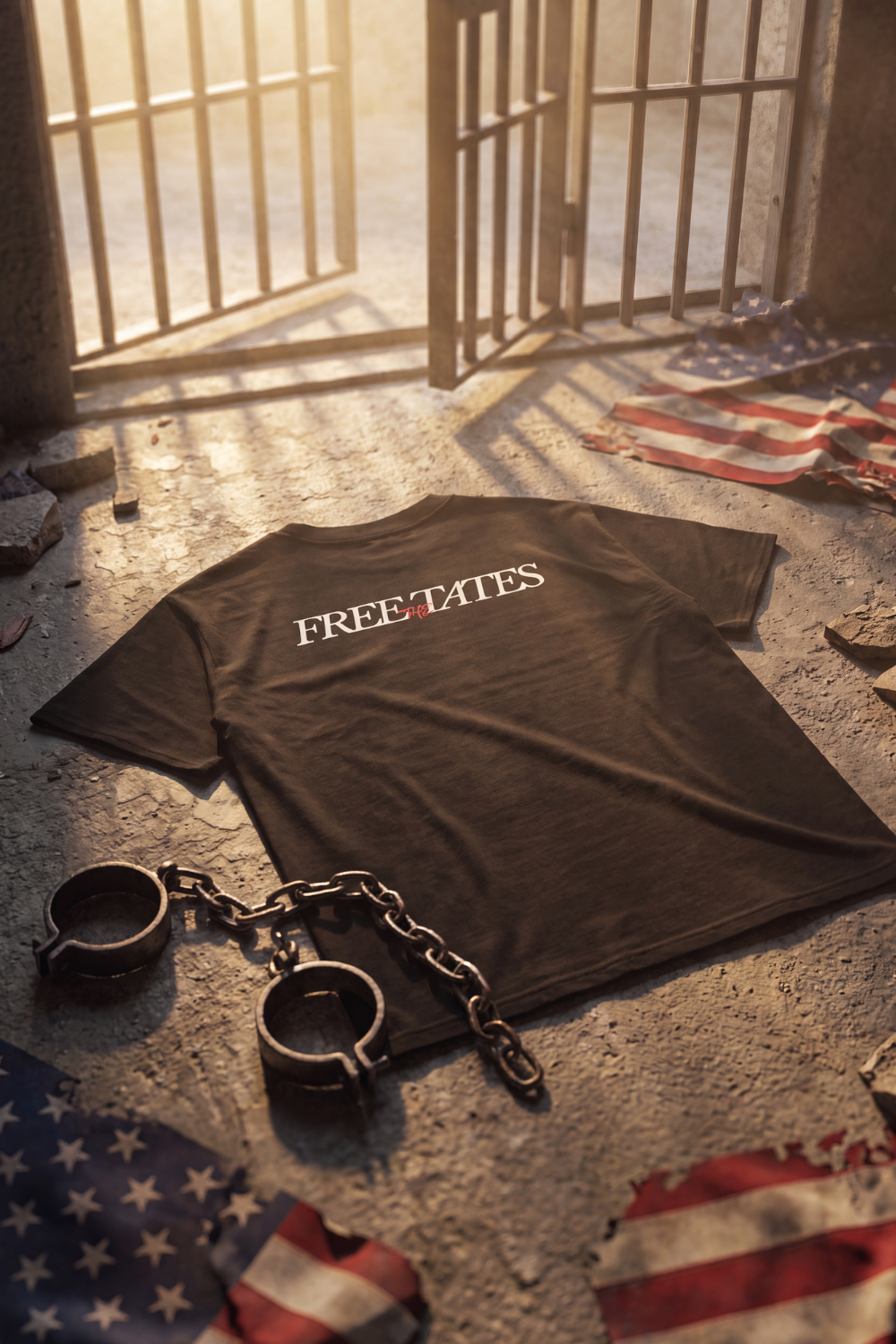 Free The Tates Tee Black