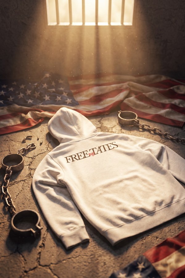 Free The Tates Hoodie White