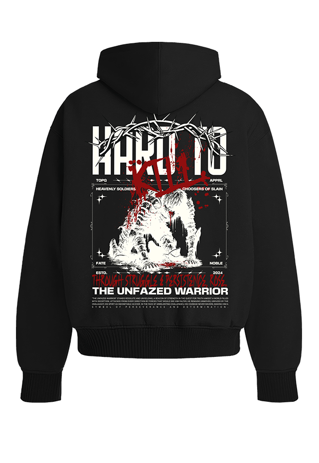 Hard to Kill front view Top G men's hoodie