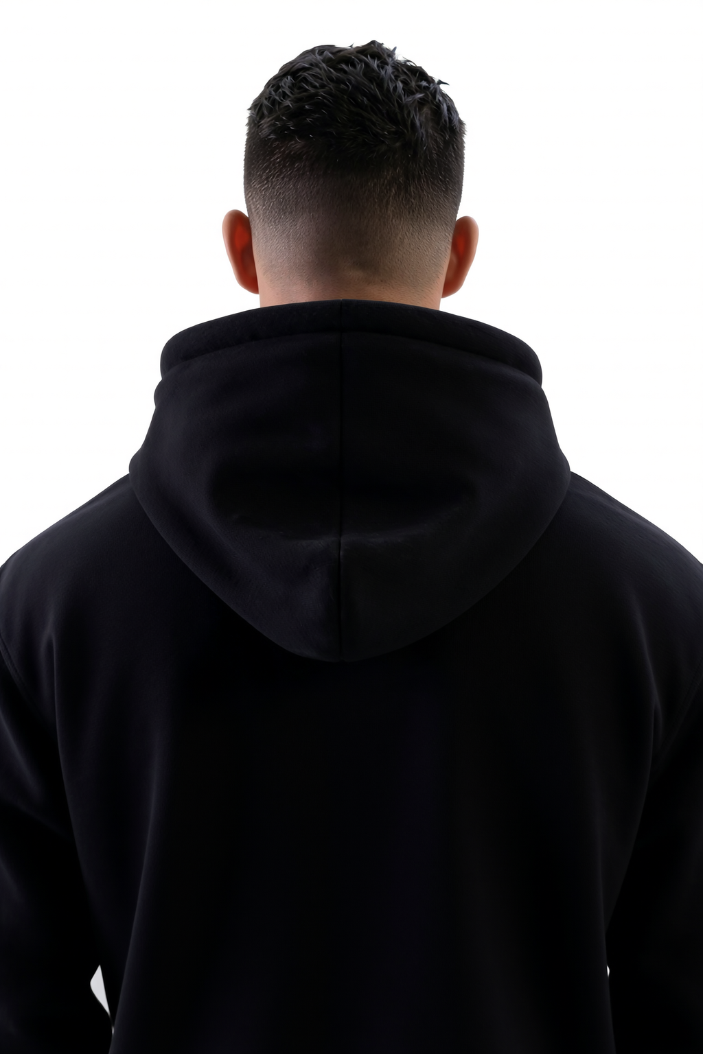 Built Different Hoodie Black back view Top G men's hoodie