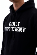 Built Different Hoodie Black side view Top G men's hoodie