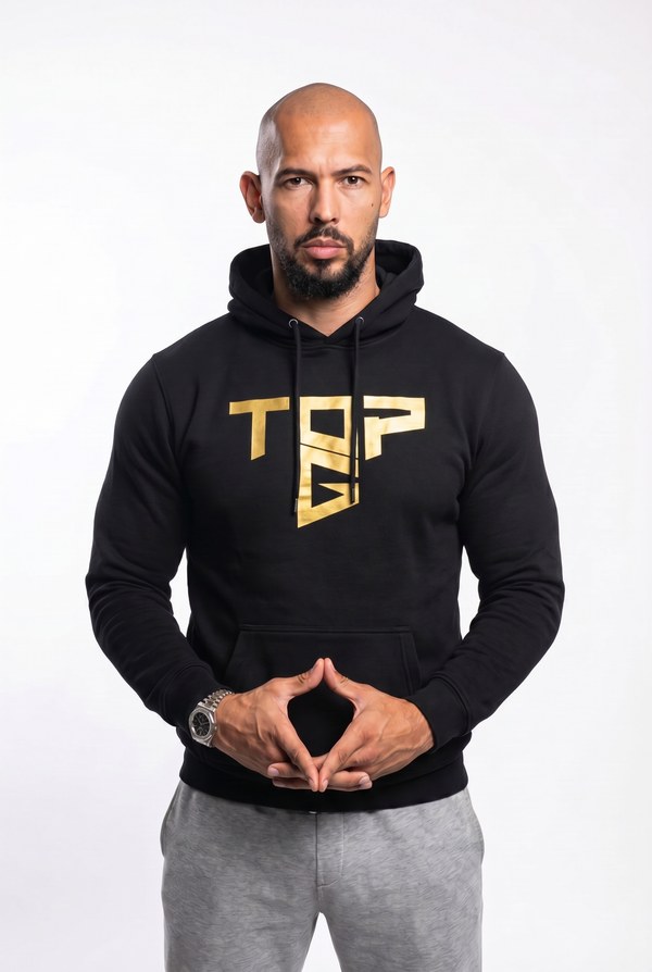 Cobra Shield front view Top G men's hoodie