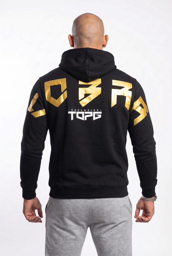 Cobra Shield back view Top G men's hoodie