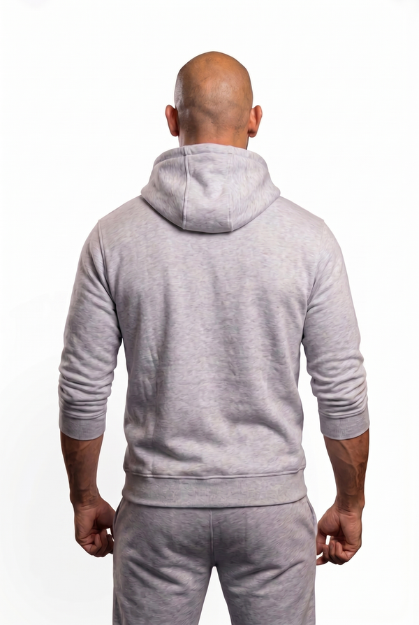 Built Different Hoodie Grey back view Top G men's hoodie