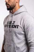 Built Different Hoodie Grey side view Top G men's hoodie