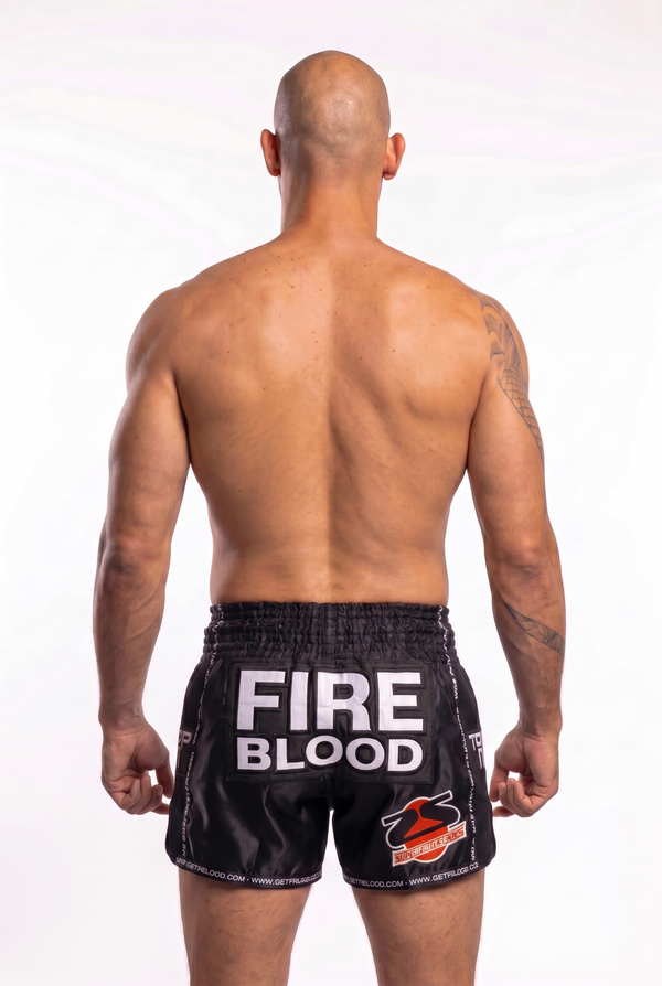 The Worlds Most Famous Fight Shorts Black back view Top G shorts