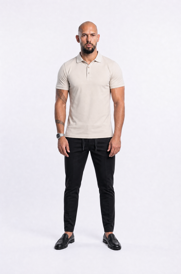 Apex Slim Fit Polo Apricot