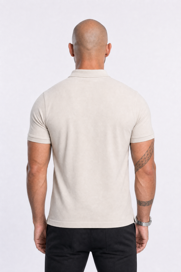 Apex Slim Fit Polo Apricot