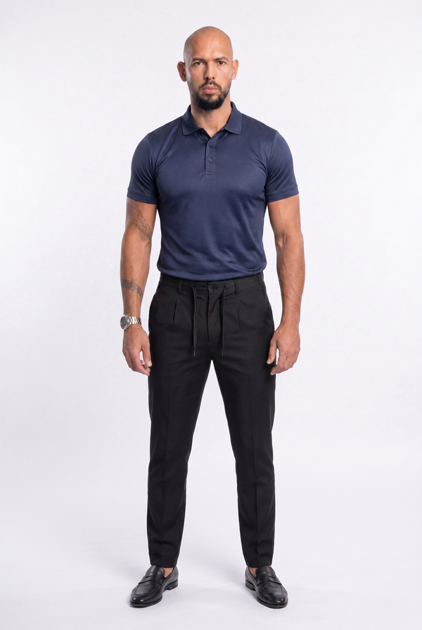 Apex Slim Fit Polo Navy Blue