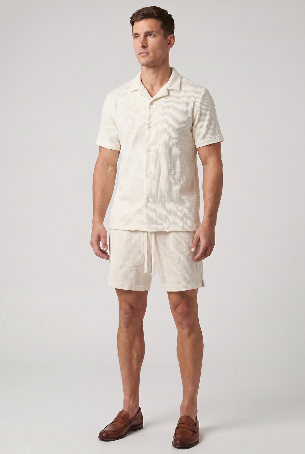 Bahamas Textured Short Cream