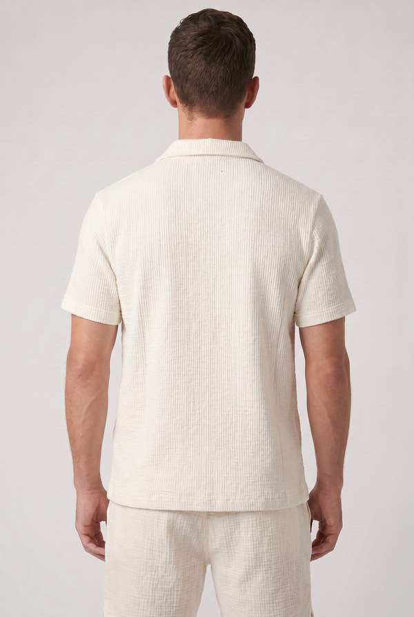 Bahamas Textured Shirt Cream