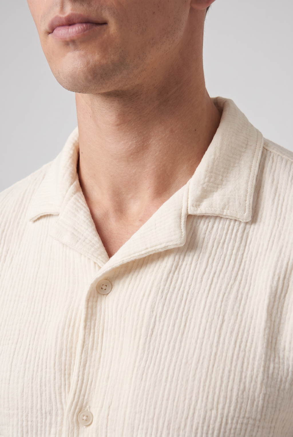 Bahamas Textured Shirt Cream