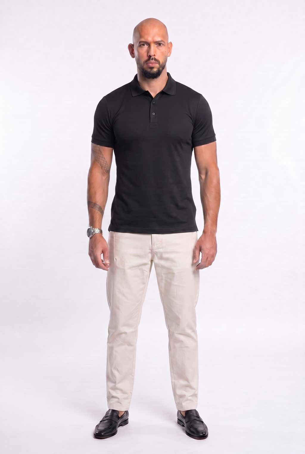 Apex Slim Fit Polo Black