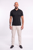 Apex Slim Fit Polo Black