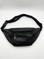 Cobra Leather Waist Pack Black