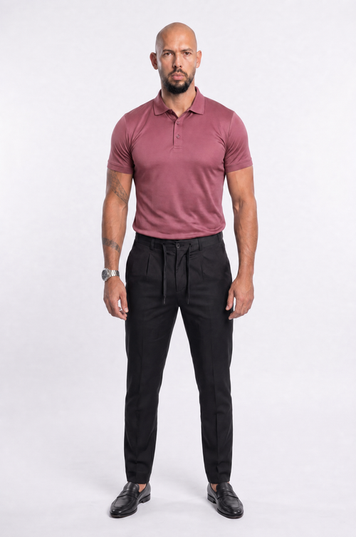 Apex Slim Fit Polo Light Burgundy
