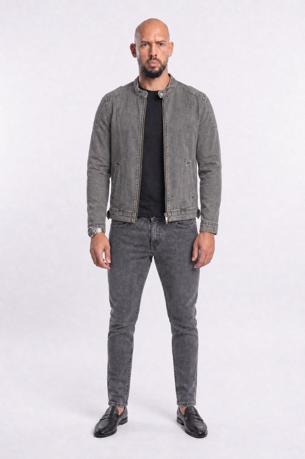 T8 Jean Jacket Grey