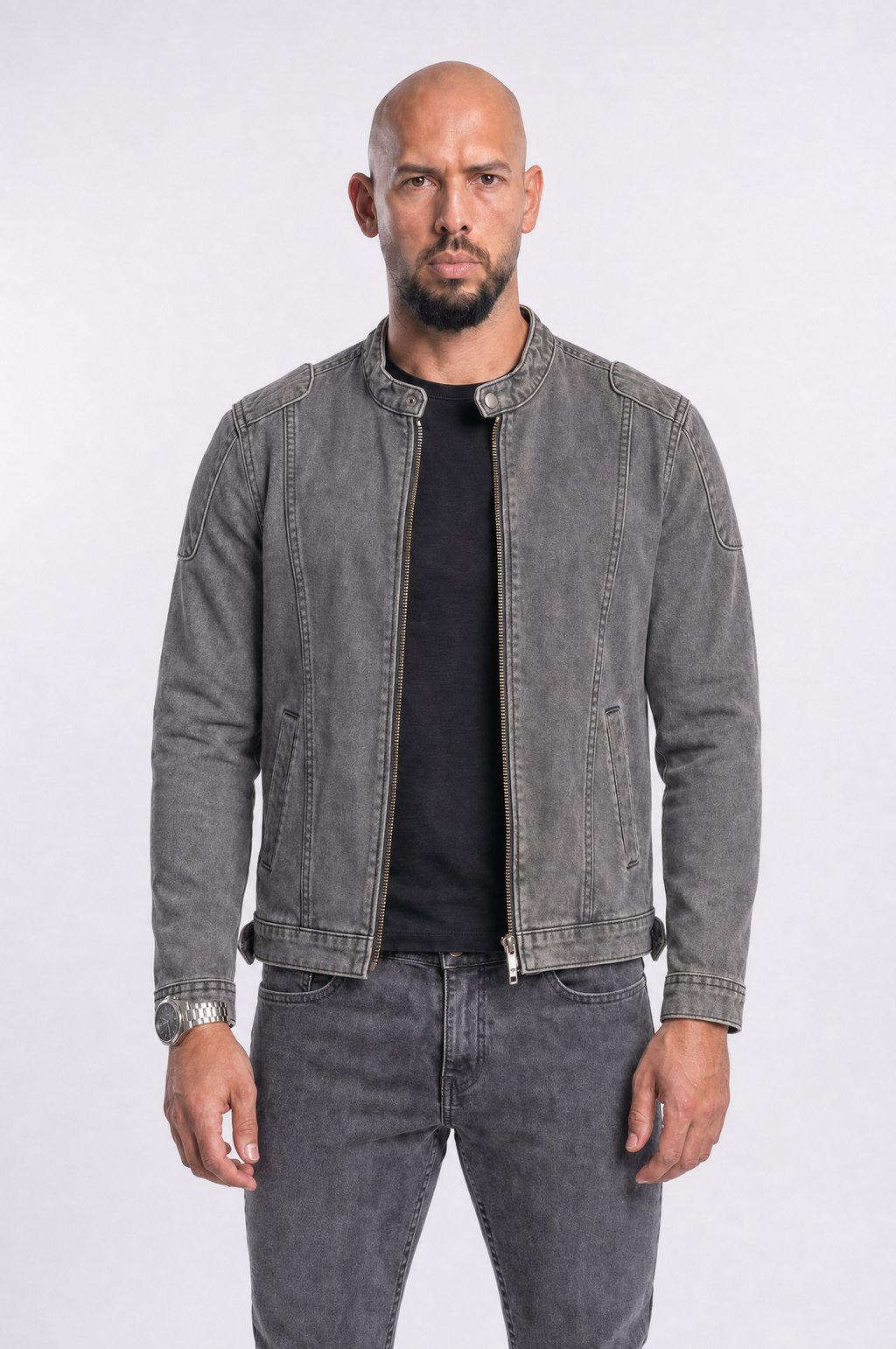 T8 Jean Jacket Grey