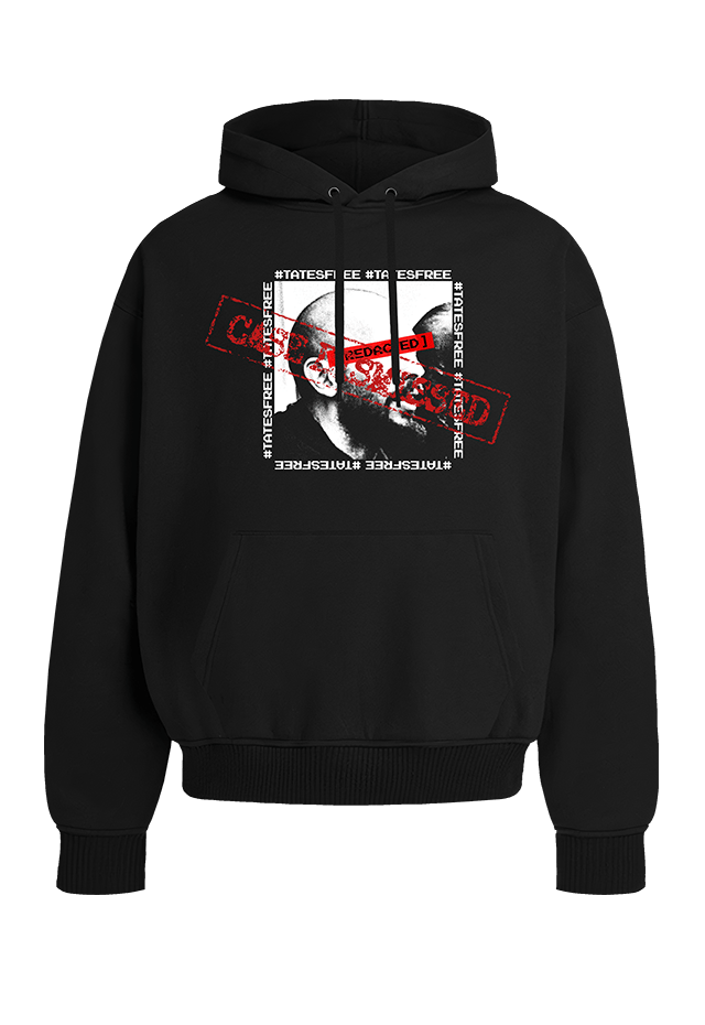 Case Dismissed front view Top G men's hoodie