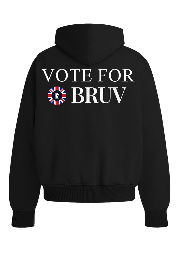 Vote for BRUV Hoodie back view Top G men's hoodie