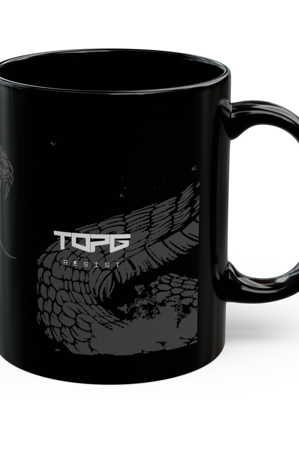 Cobra Mug Black - handle right
