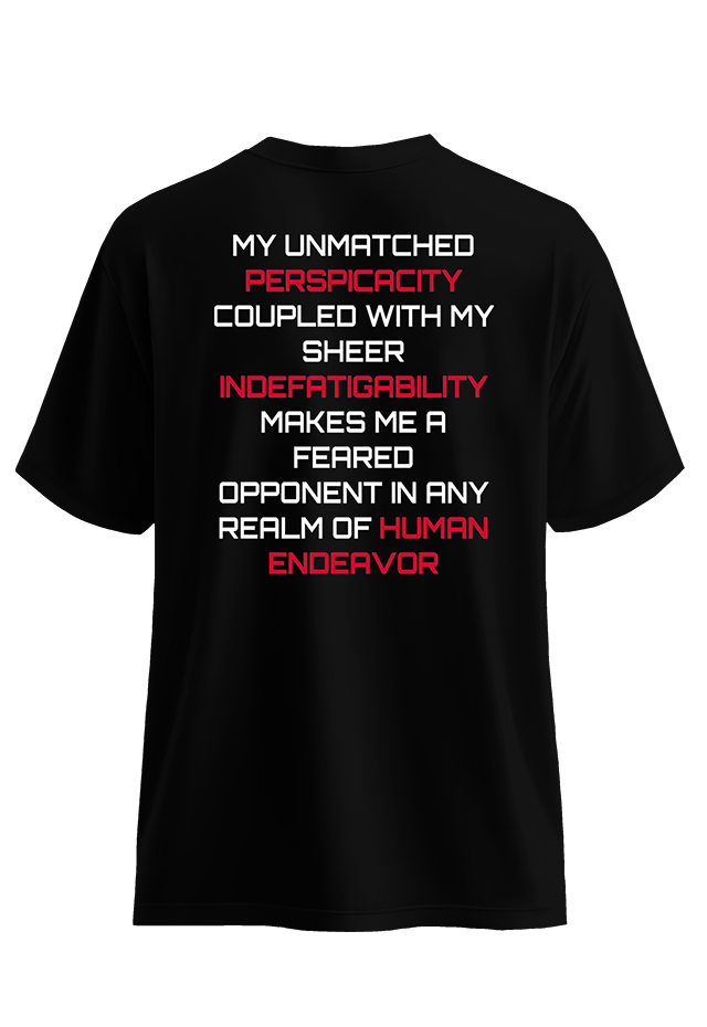 Resist 2 Black back view Top G men's t shirt