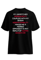 Resist 2 Black back view Top G men's t shirt