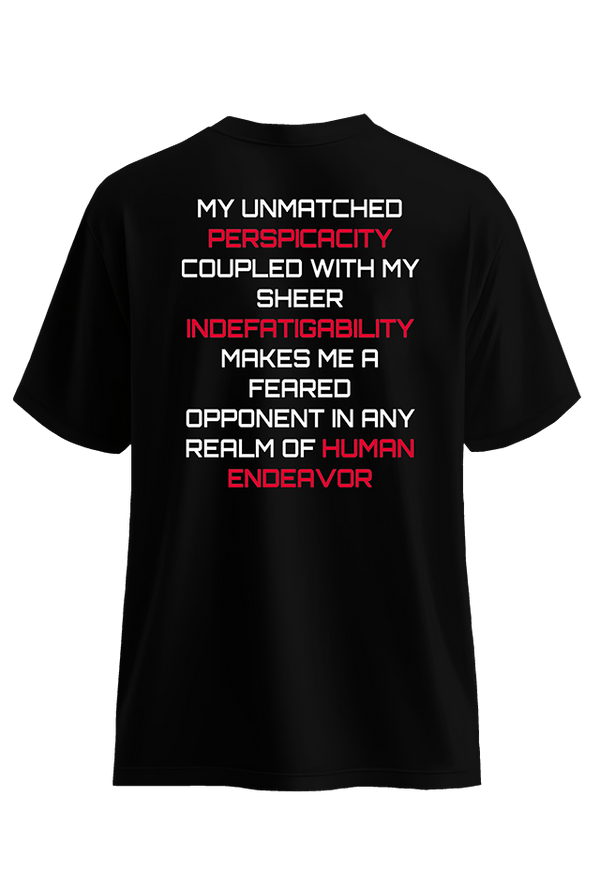 Resist 2 Black back view Top G men's t shirt