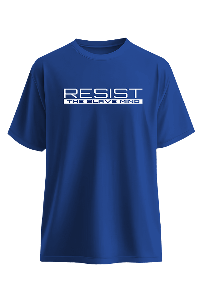 Resist 2 Black flat lay Top G men's t shirt
