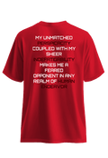 Resist 2 Red front view Top G men's t shirt