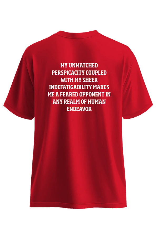 RESIST Red front view Top G men's t shirt