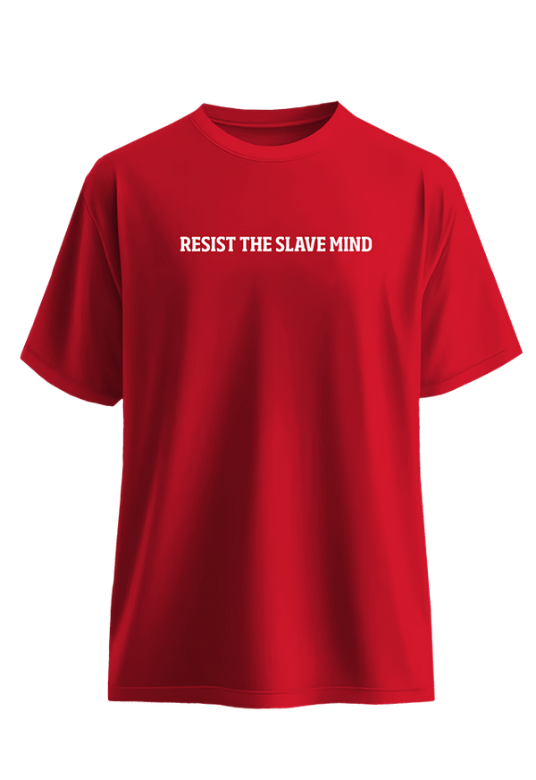 RESIST Red back view Top G men's t shirt