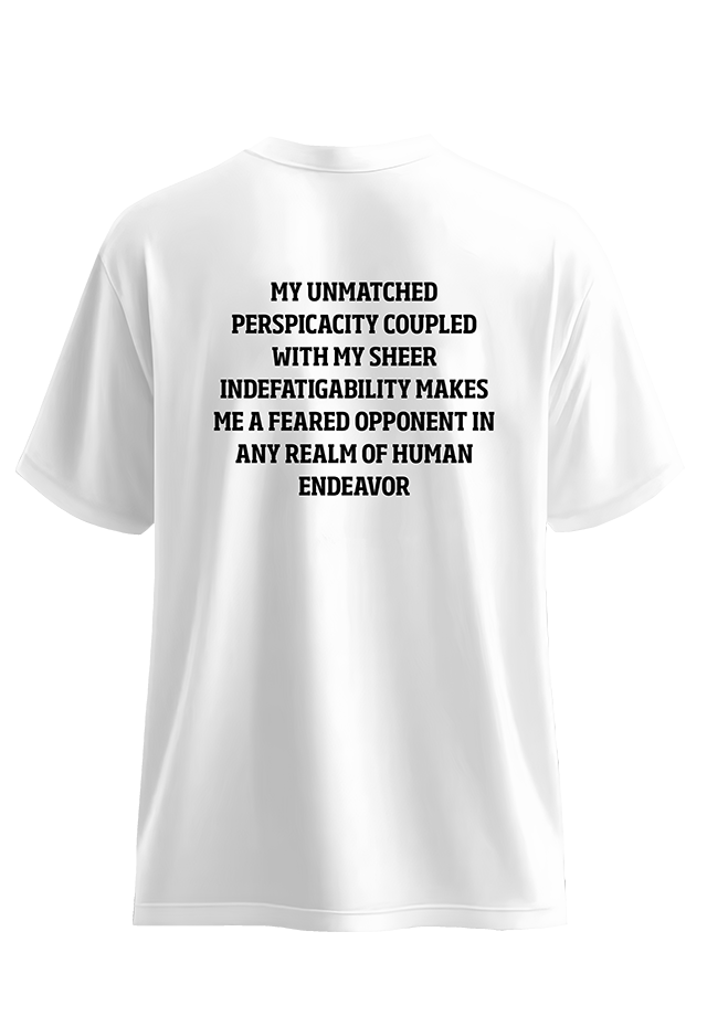 RESIST White front view Top G men's t shirt