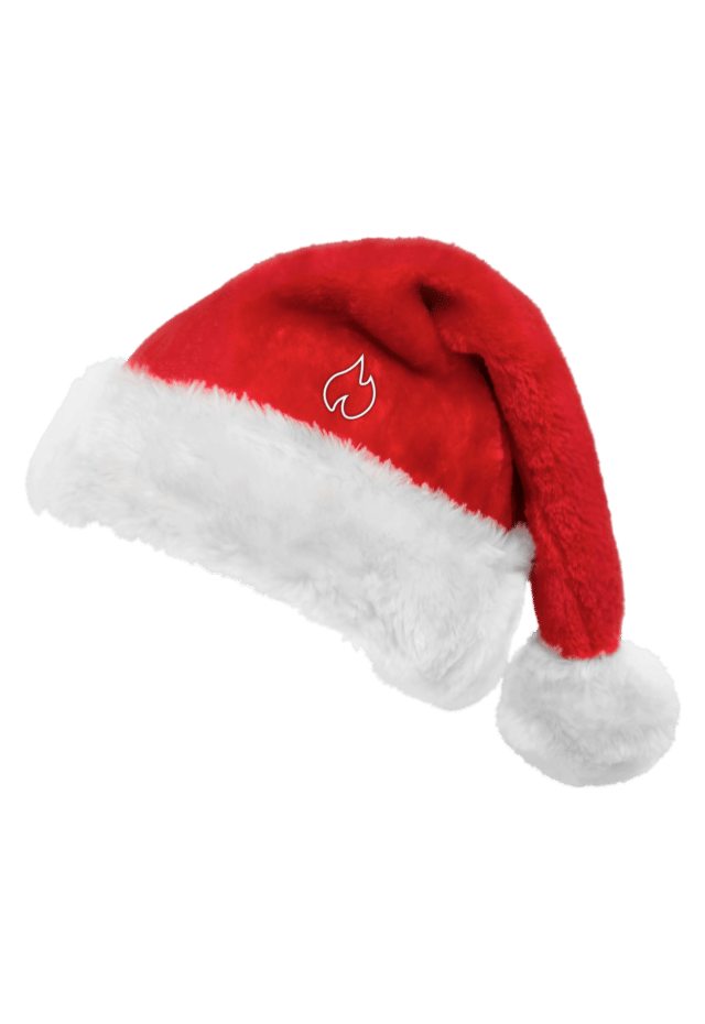 FIREBLOOD Santa Hat front view Fireblood cap