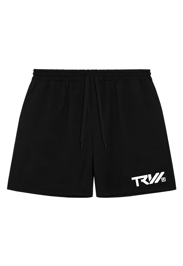 TRW Shorts Black W front view Top G men's shorts