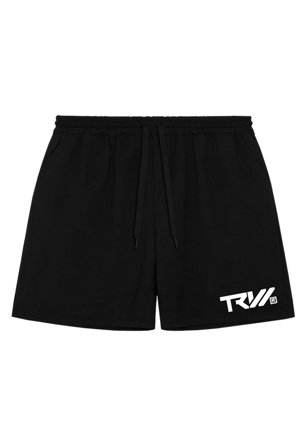 TRW Shorts Black W front view Top G men's shorts