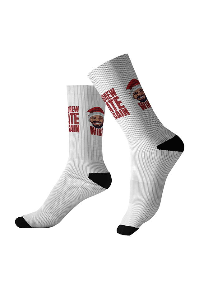Gift Of Joy Christmas Socks front view Top G sports socks