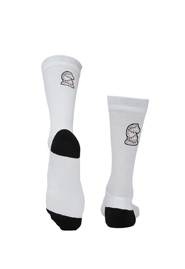 TOP G Christmas Socks White back view Top G sports socks