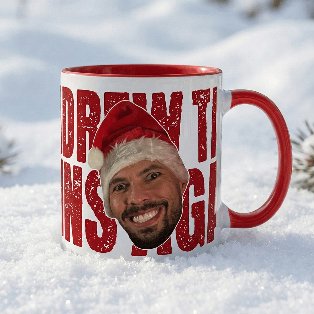 Gift Of Joy Christmas Mug back view Top G mug