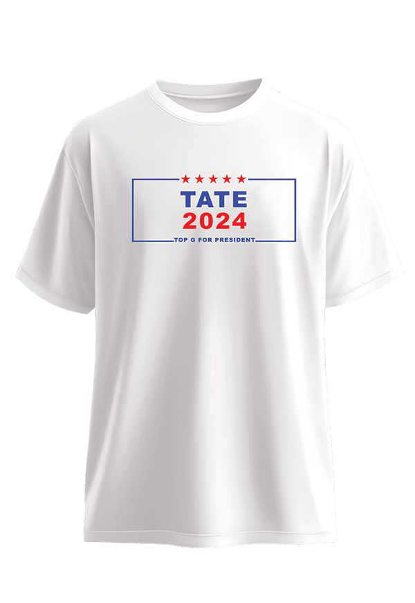 Tate For President front view Top G men's t shirt