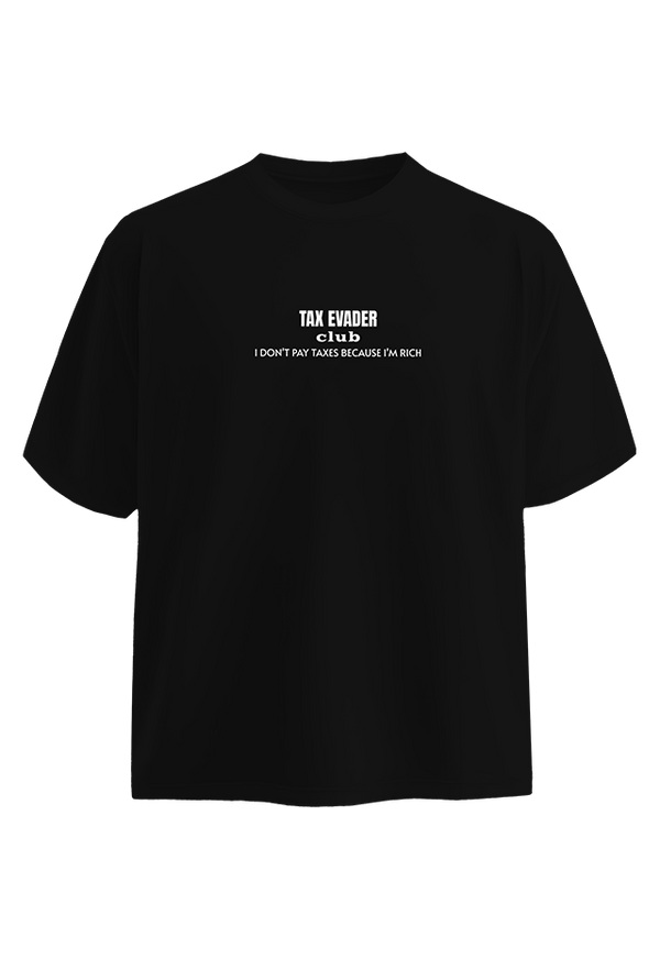 Professional Tax Evader Black back view Top G men's t shirt