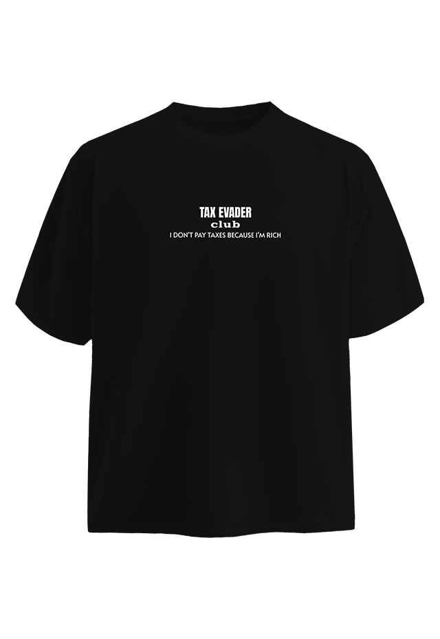 Professional Tax Evader White back view Top G men's t shirt