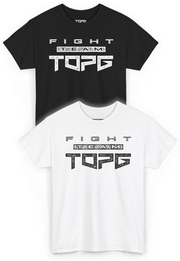 Official TOP G Fight Team Tee front view Top G men's t shirt