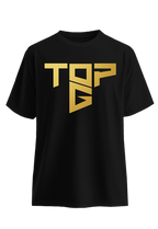 Top Tee Black and Gold front view Top G men's t shirt