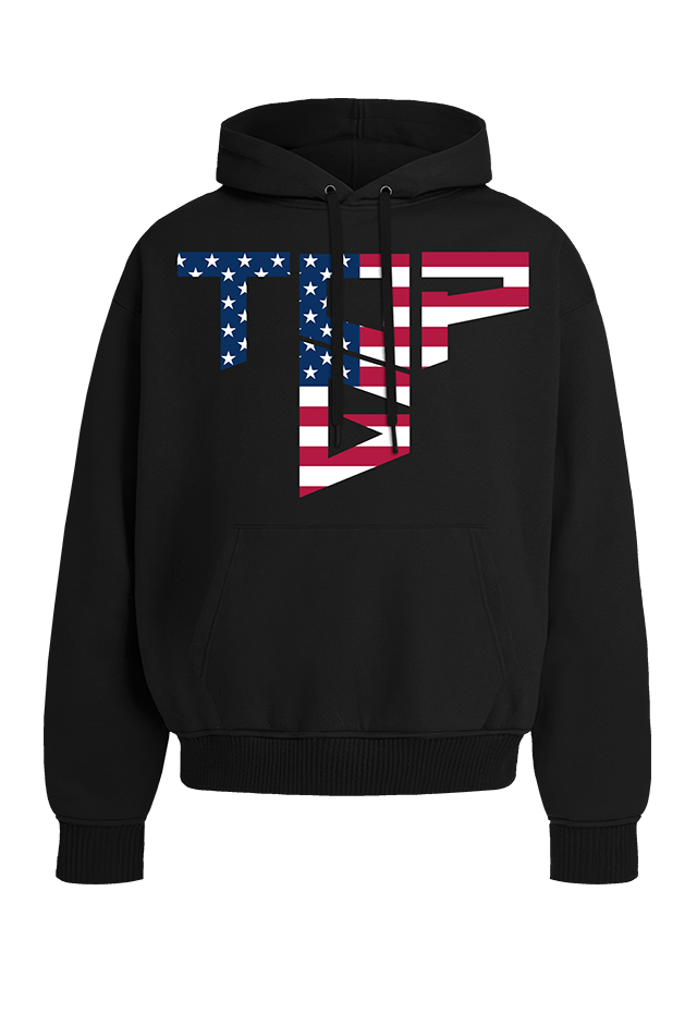 Top Hoodie USA Edition front view Top G men's hoodie
