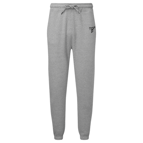 TOP G SWEATPANTS Heather Grey front view Top G men's joggers