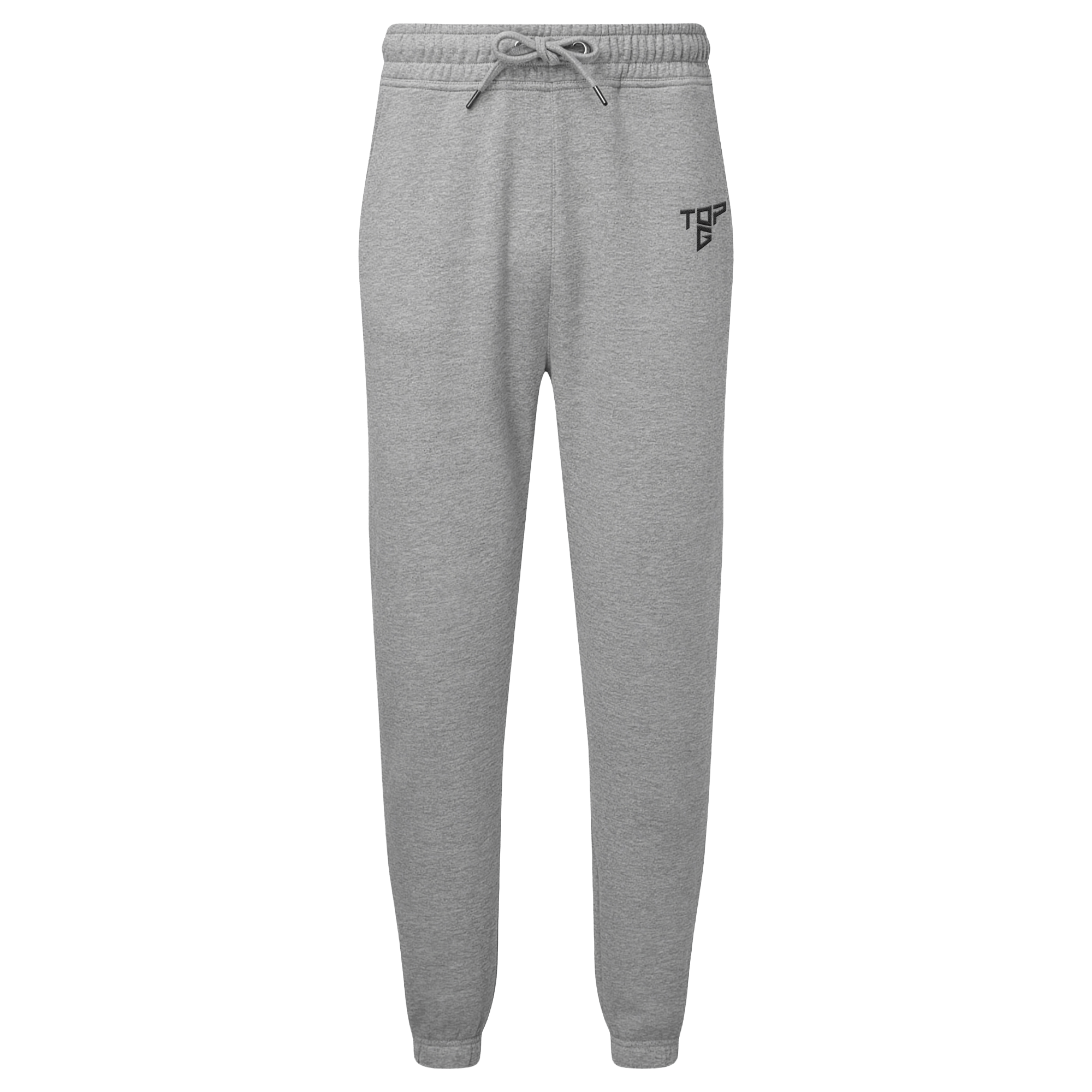 TOP G SWEATPANTS Black front view Top G men's joggers